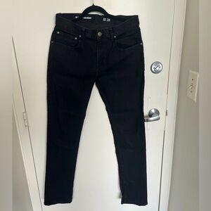 men’s black jeans straight